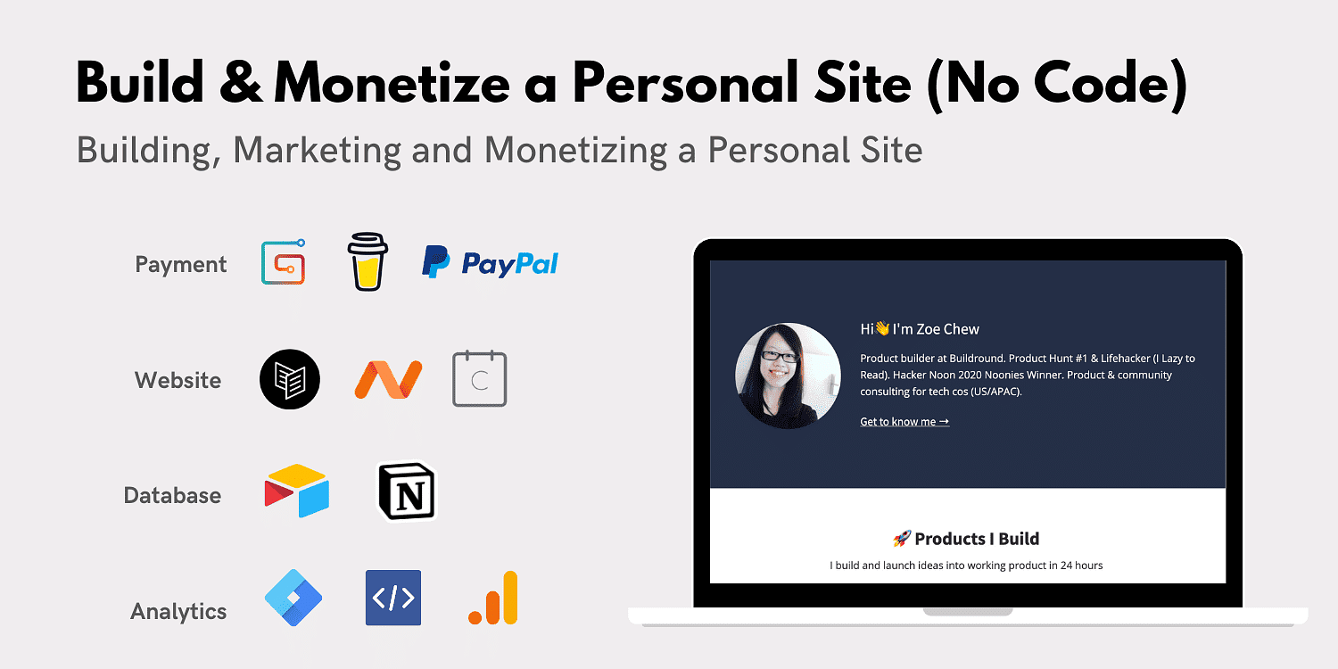 How I Build a Personal Website & Monetize (without coding)