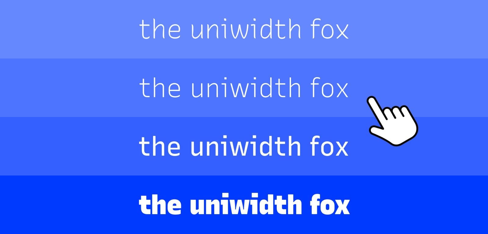 featured image for Uniwidth Typefaces for Interface Design