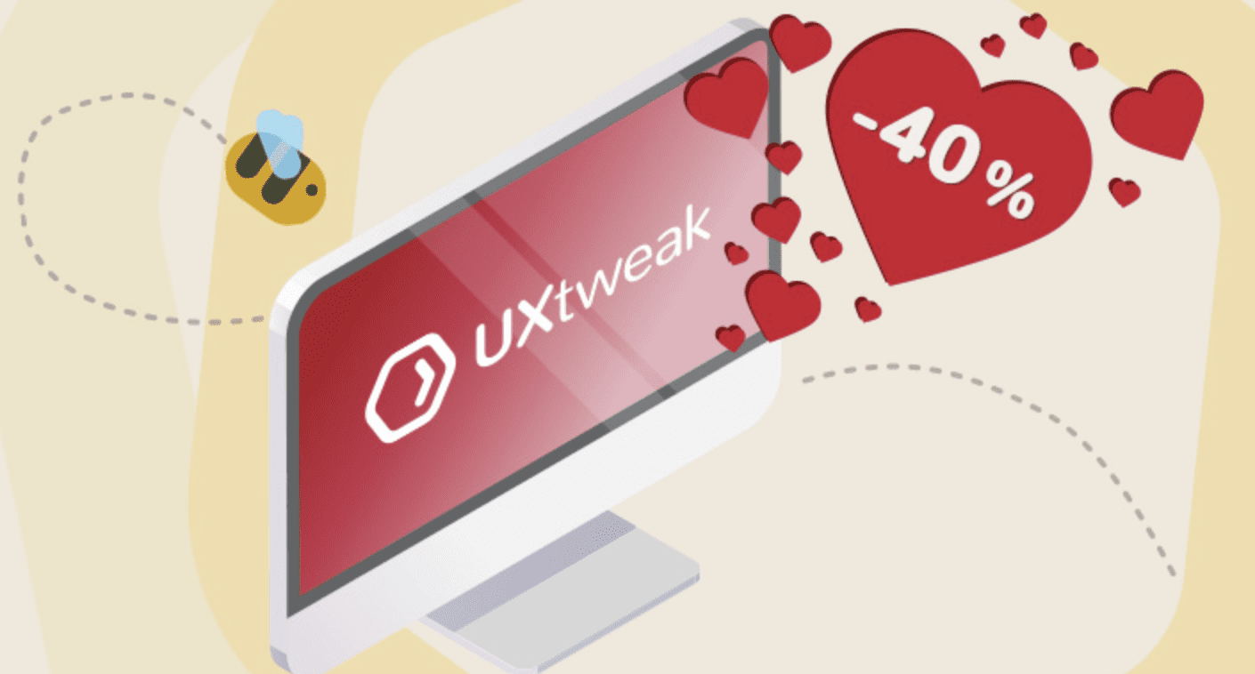 featured image for UXTweak – Valentine’s Deal: 40 % discount