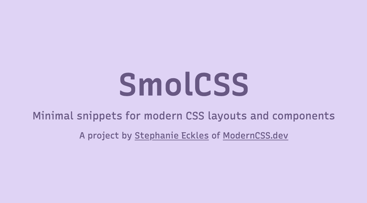 featured image for SmolCSS