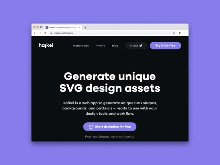 Haikei - Generate Unique SVG Design Assets - Prototypr.io | Prototypr ...