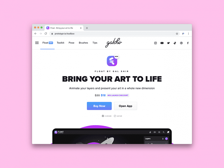 Brand logo for external website's link