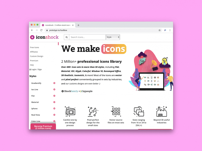 Brand logo for external website's link