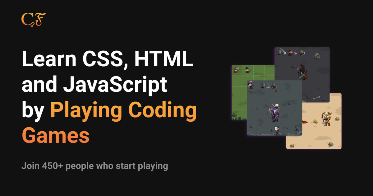 featured image for Coding Fantasy: Learn CSS, HTML & JavaScript by Playing Coding Games