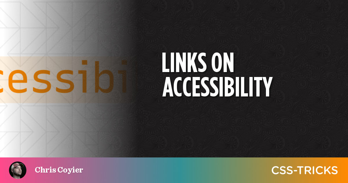 featured image for Links on Accessibility