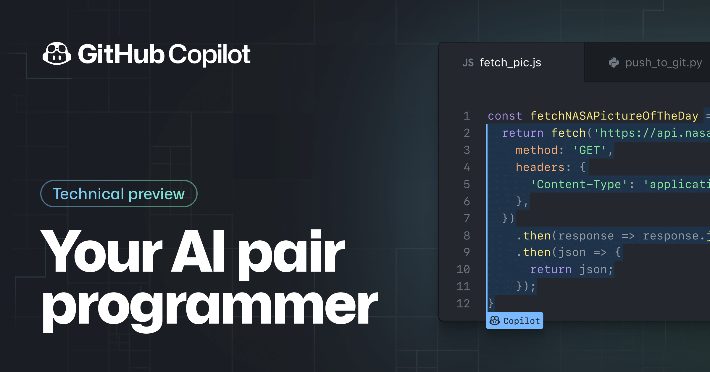featured image for GitHub Copilot: Your AI pair programmer